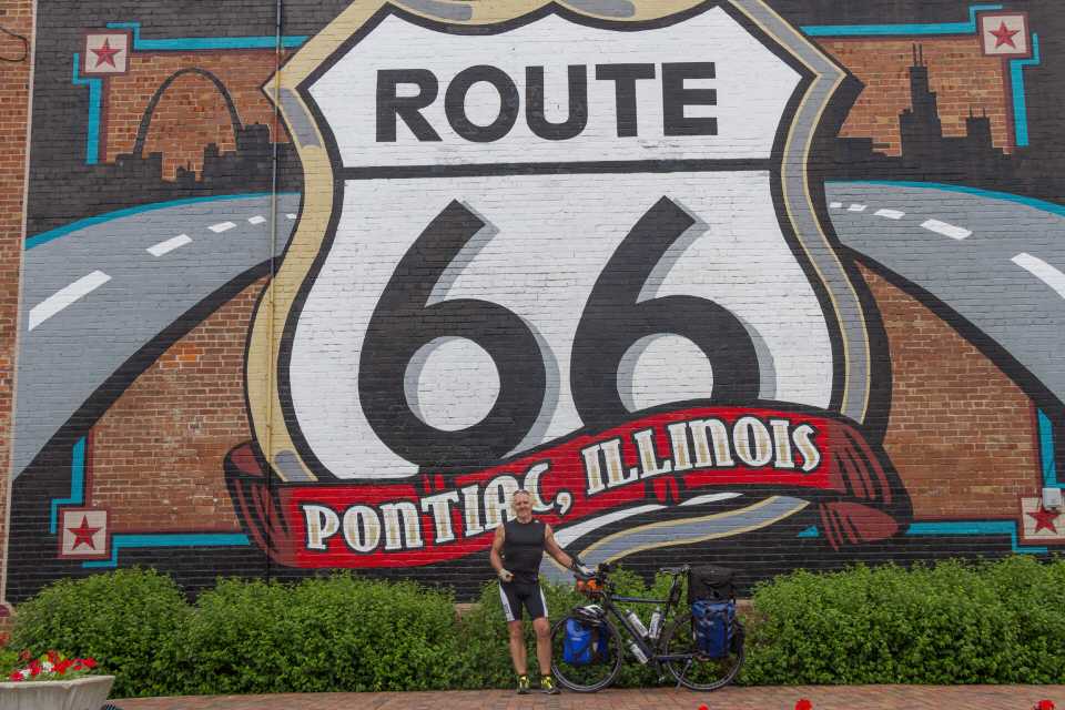 Am größten Route 66 Bild in Pontiac